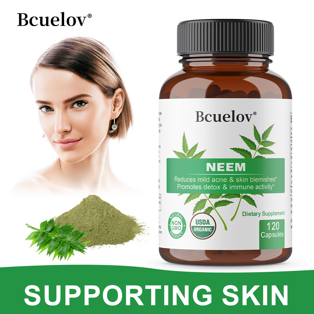 Herbal Wellness Water - Cápsulas Orgânicas de Folha de Neem,