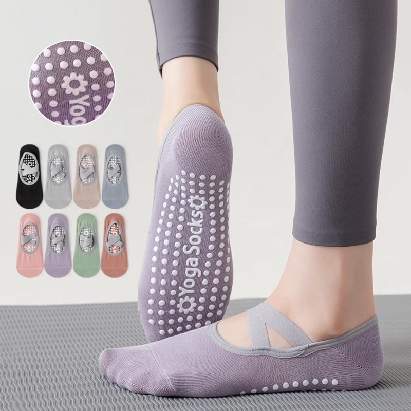 Herbal Yoga - Meias de yoga com fundo de