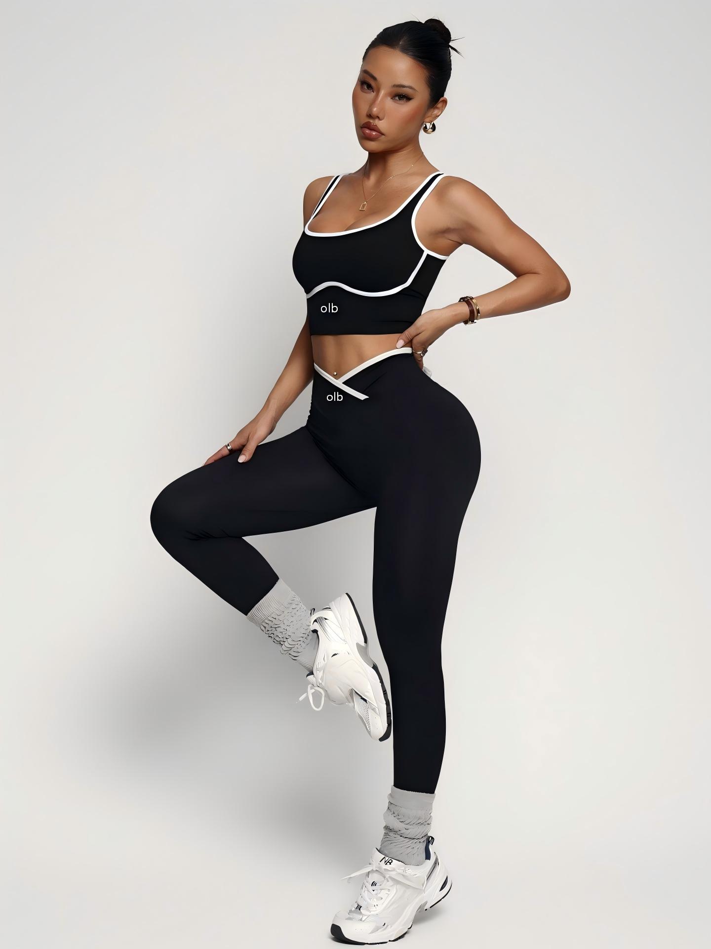 Herbal Yoga - Conjunto de roupa fitness de 2