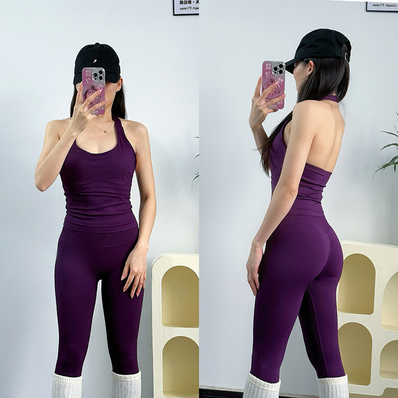 Herbal Yoga - Conjunto Profissional de Roupas Esportivas para