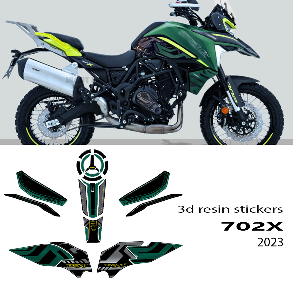 Wellness X - Adesivo 3d trk702x acessórios para motocicleta,