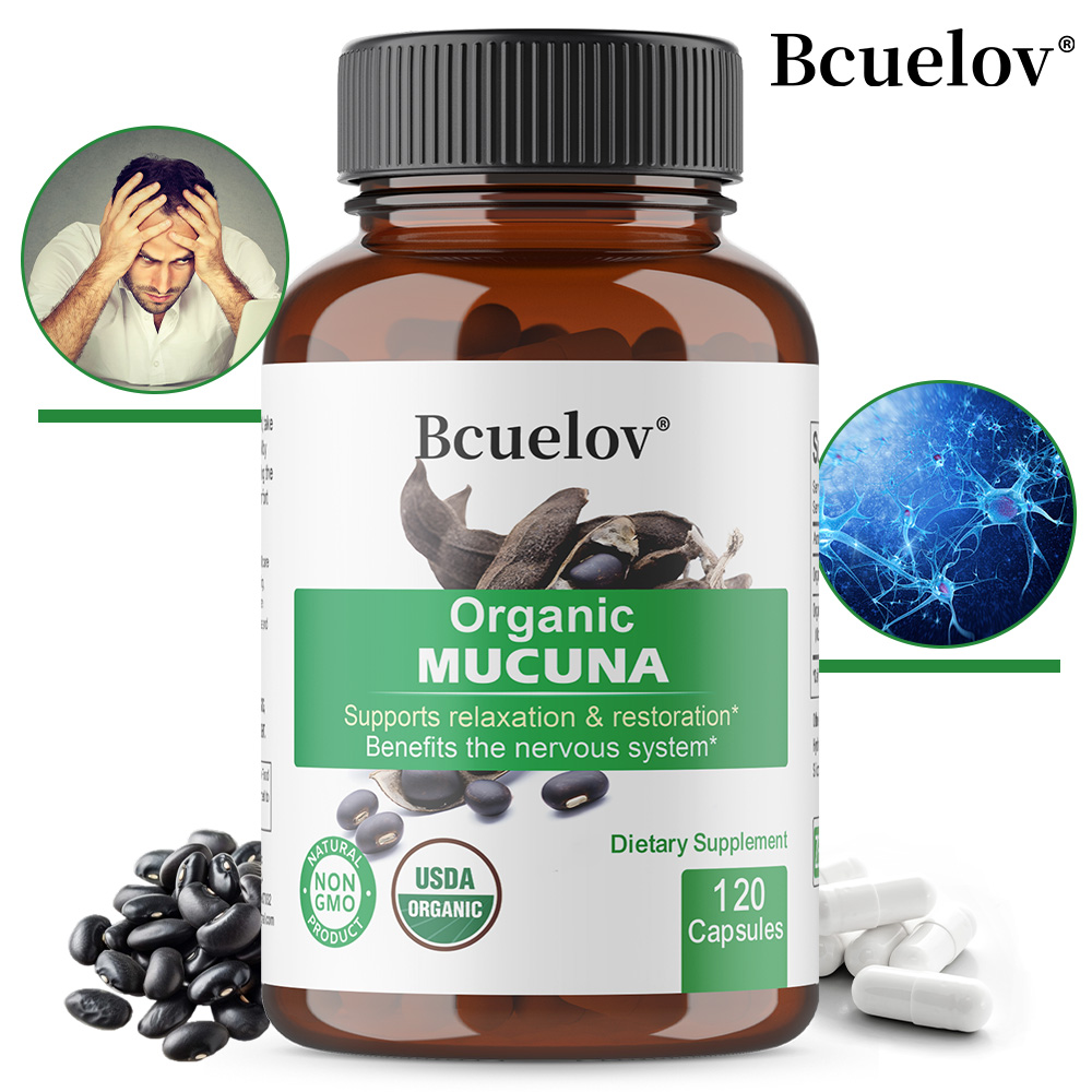 Cápsulas de Mucuna Orgânicas - - Herbal Wellness Water avaliação e preço