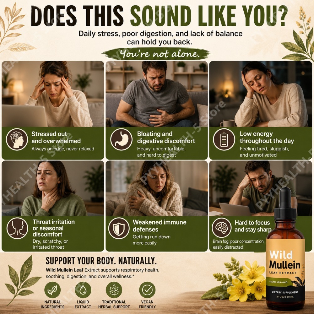 Gotas de Folha de Mullein com  - Herbal Wellness Drops avaliação e preço