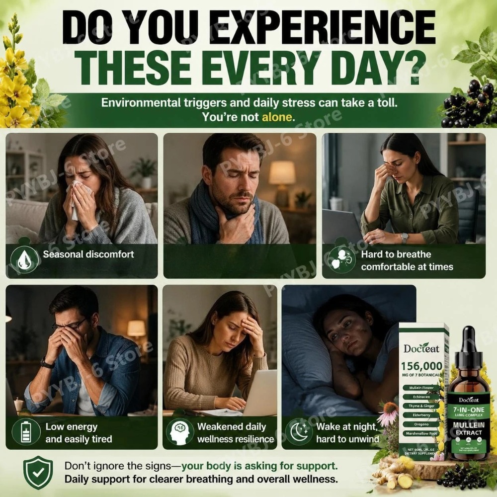 Docteat Extrato de Mullein 7 e - Herbal Wellness Drops avaliação e preço