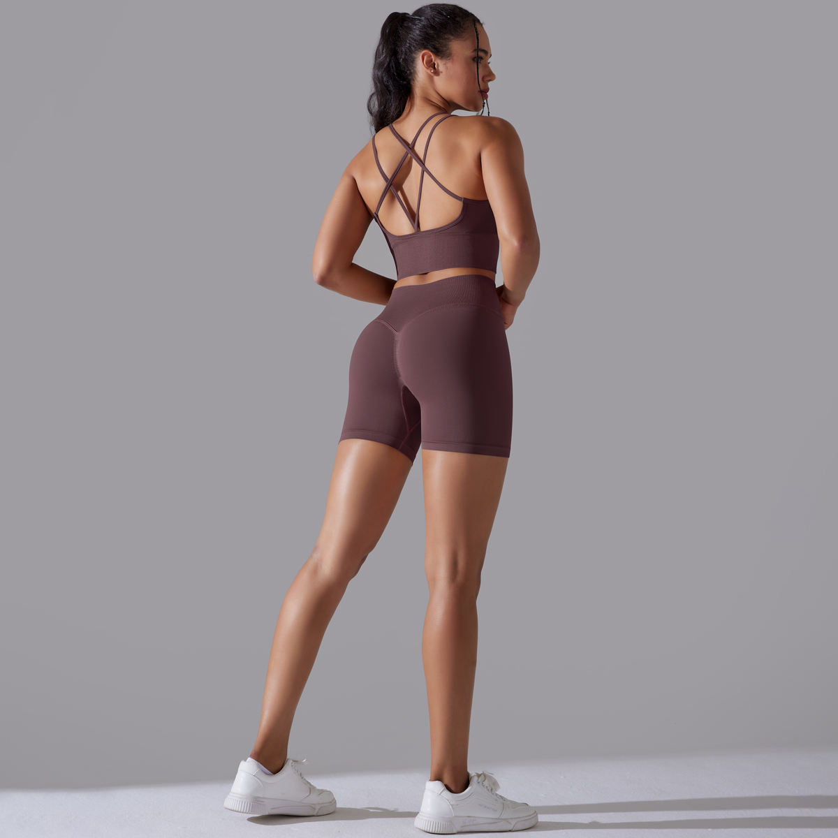 Sexy conjuntos de yoga feminin - Herbal Yoga avaliação e preço